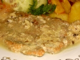Zapečené mäso s hubami / Zapečené maso s houbami