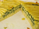 Makarónová torta so špenátom a gorgonzolou