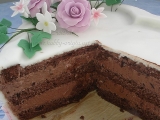 Bezlepkova torta s parizskym kremom a cokoladou