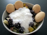 Ovocie s jogurtom v kokose