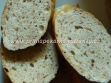 Pšeničné kváskové bagety s ľanovým semienkom /Pšeničné kváskové bagety se lněným semínkem