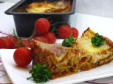 Vegetariánske lasagne so šošovicovou náplňou