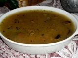 Hubová polievka s pohánkou /Houbová polévka s pohankou