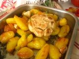 Rozmarínové pečené zemiaky s octom a cesnakom