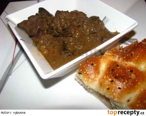 Indická kuchyňa - pikantná kuracia pečeň