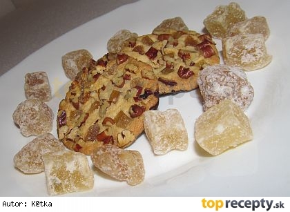 Ďumbierové sušienky s pekanovými orechami /Zázvorové sušienky s pekanovými orechy