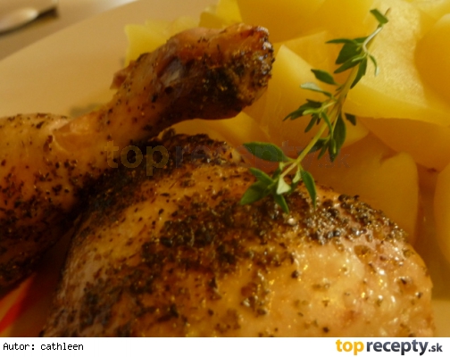 Majoránkové kura z remosky /Majoránkové kuře z remosky