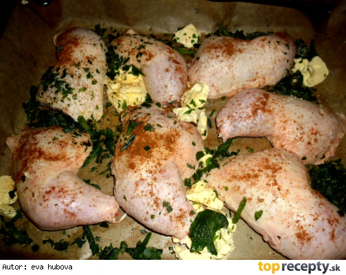 Pečené kuře s medvědím česnekem
